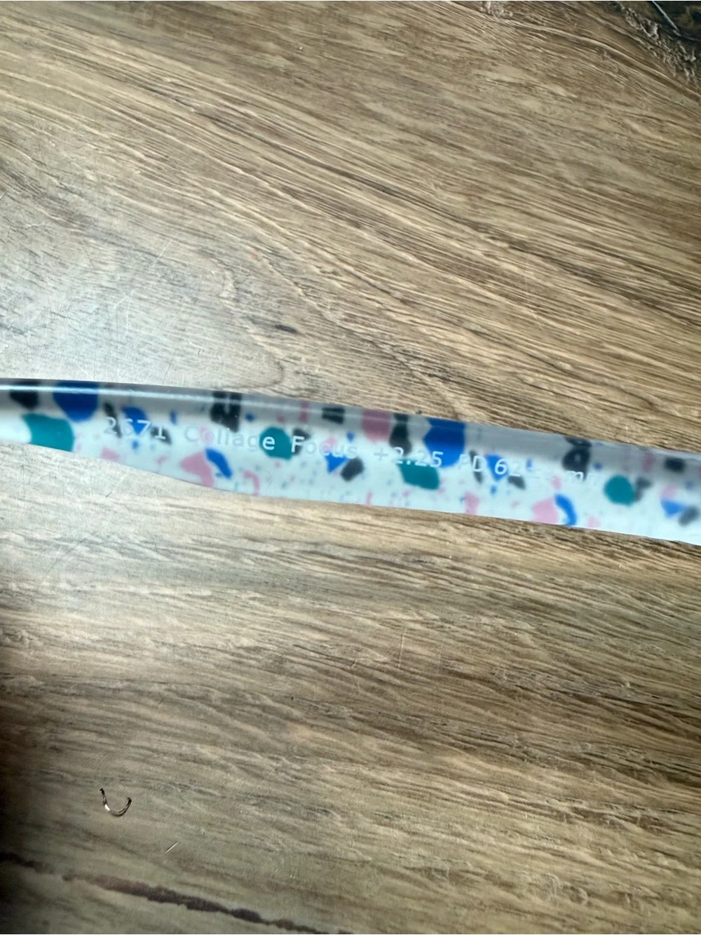 Peppers +2.50 Round Reading Glasses Cobalt Blue Terrazzo Frames